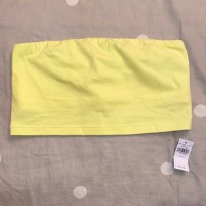 Yellow aerie tube top